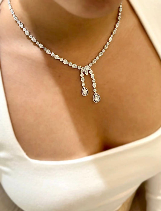 Diamantkette 9,73 Karat G VS1