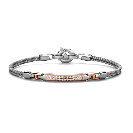 Barakà Two Tone Diamond Bracelet