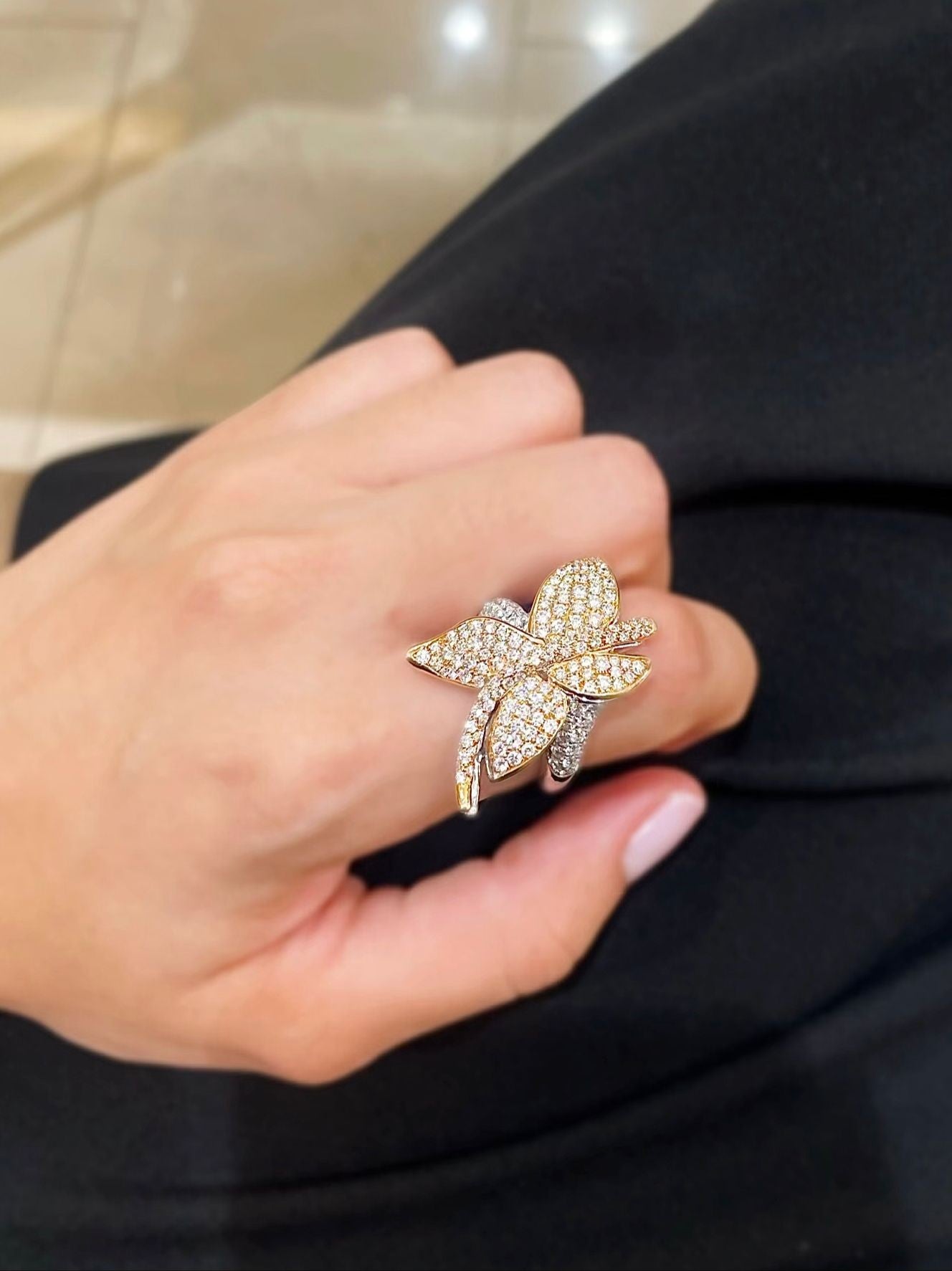Fantasie-Diamantring 2,70 Karat G VVS1